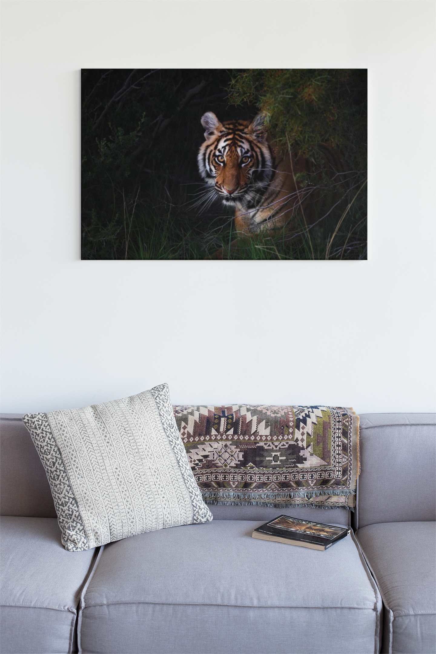 Metal Glossy Print: "Tiger"