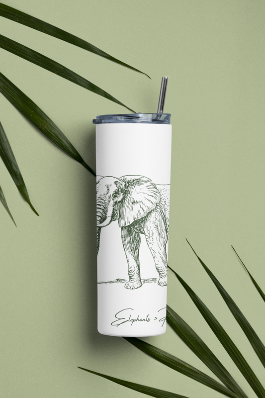 Stainless Steel Tumbler: Elephants > People