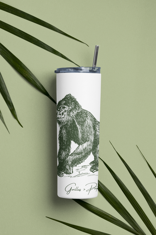 Stainless Steel Tumbler: Gorillas > People