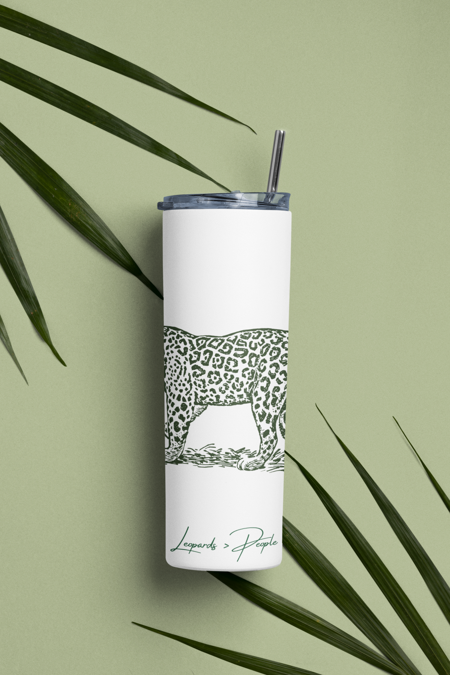 Stainless Steel Tumbler: Leopards > People