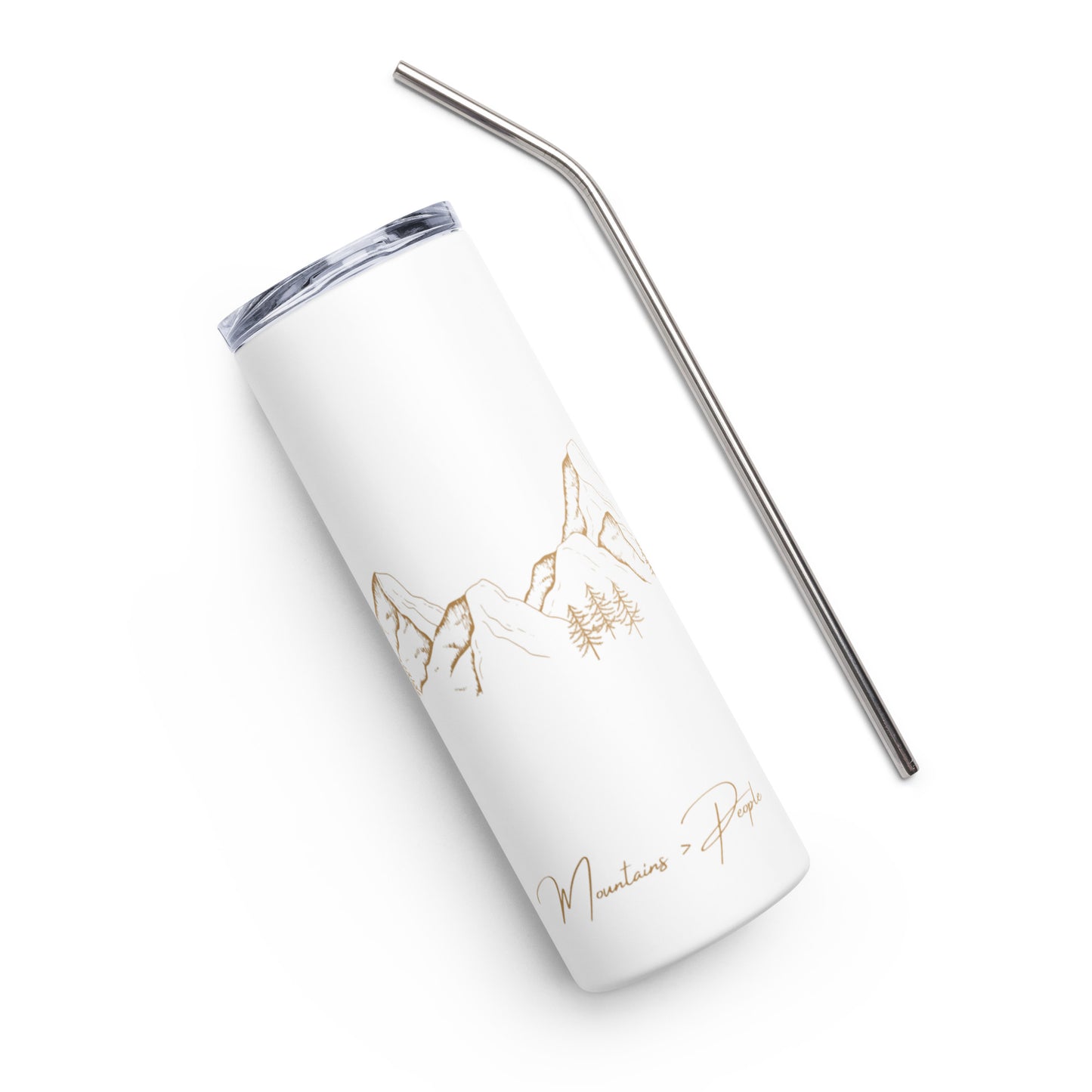 Stainless Steel Tumbler: Mountains > People "Classic"