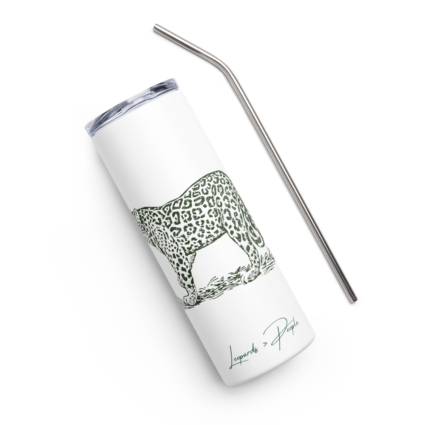 Stainless Steel Tumbler: Leopards > People