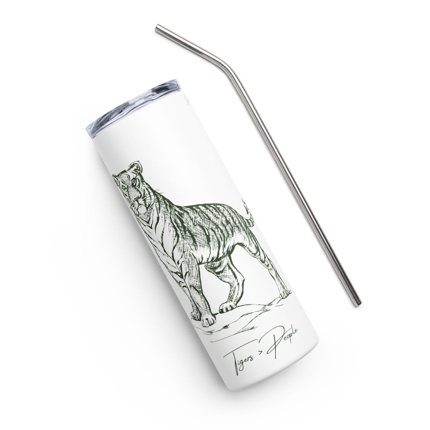 Stainless Steel Tumbler: Tigers > People