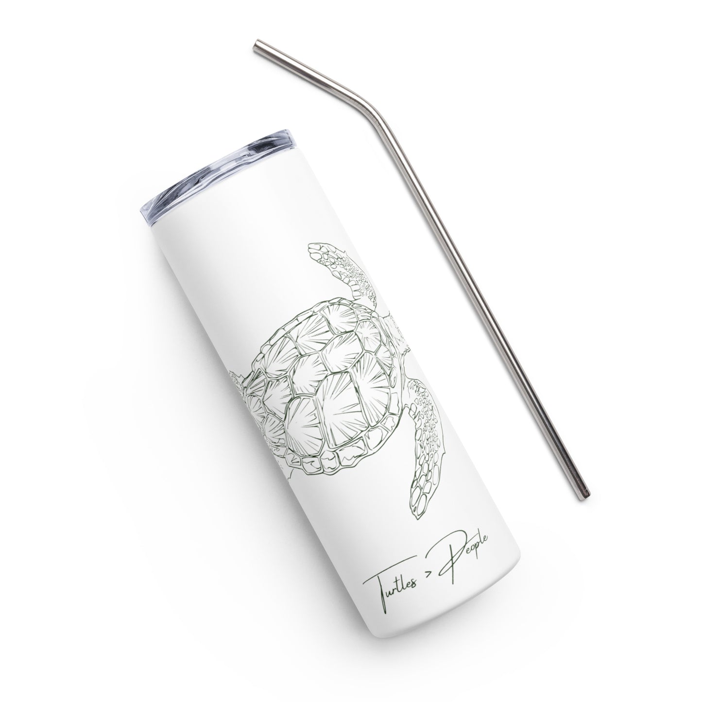 Stainless Steel Tumbler: Turtles > People