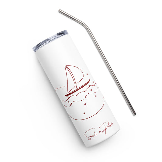 Stainless Steel Tumbler: Sunsets > People "Sail Away"