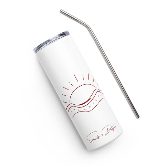 Stainless Steel Tumbler: Sunsets > People "Horizon"