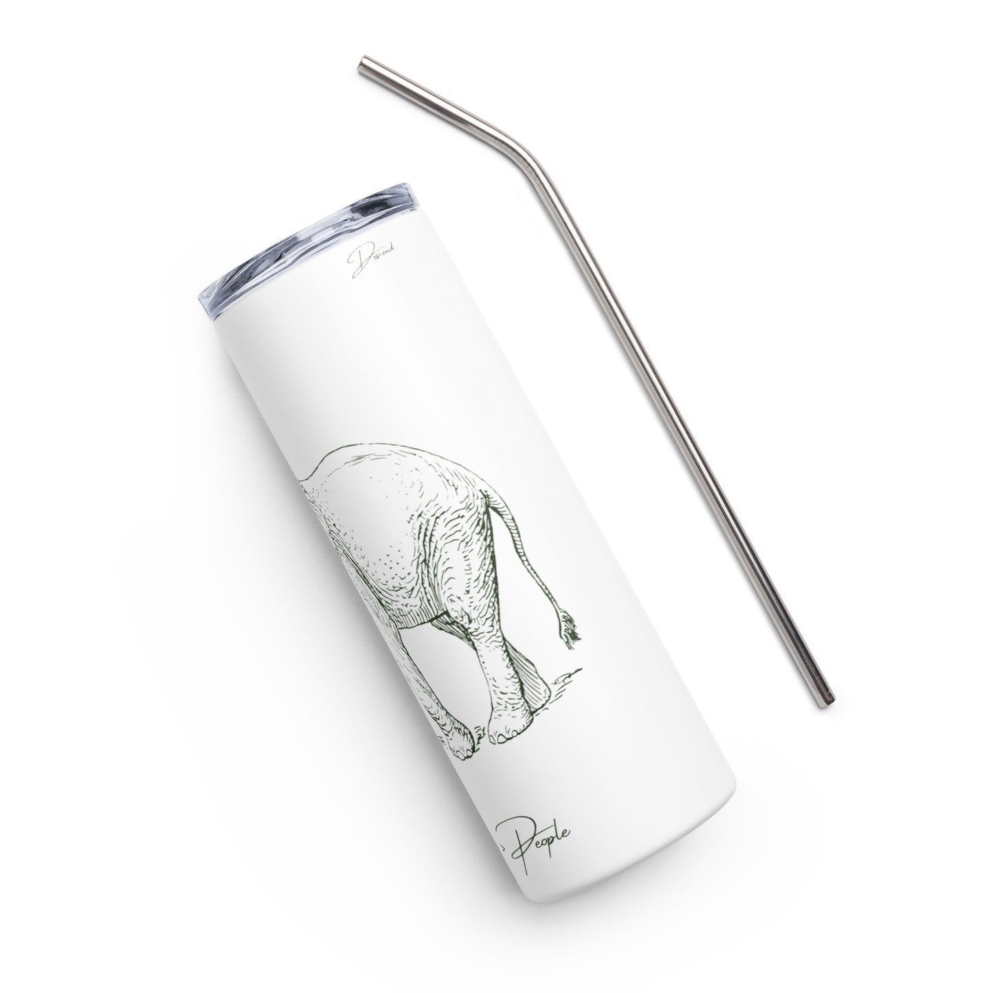 Stainless Steel Tumbler: Elephants > People