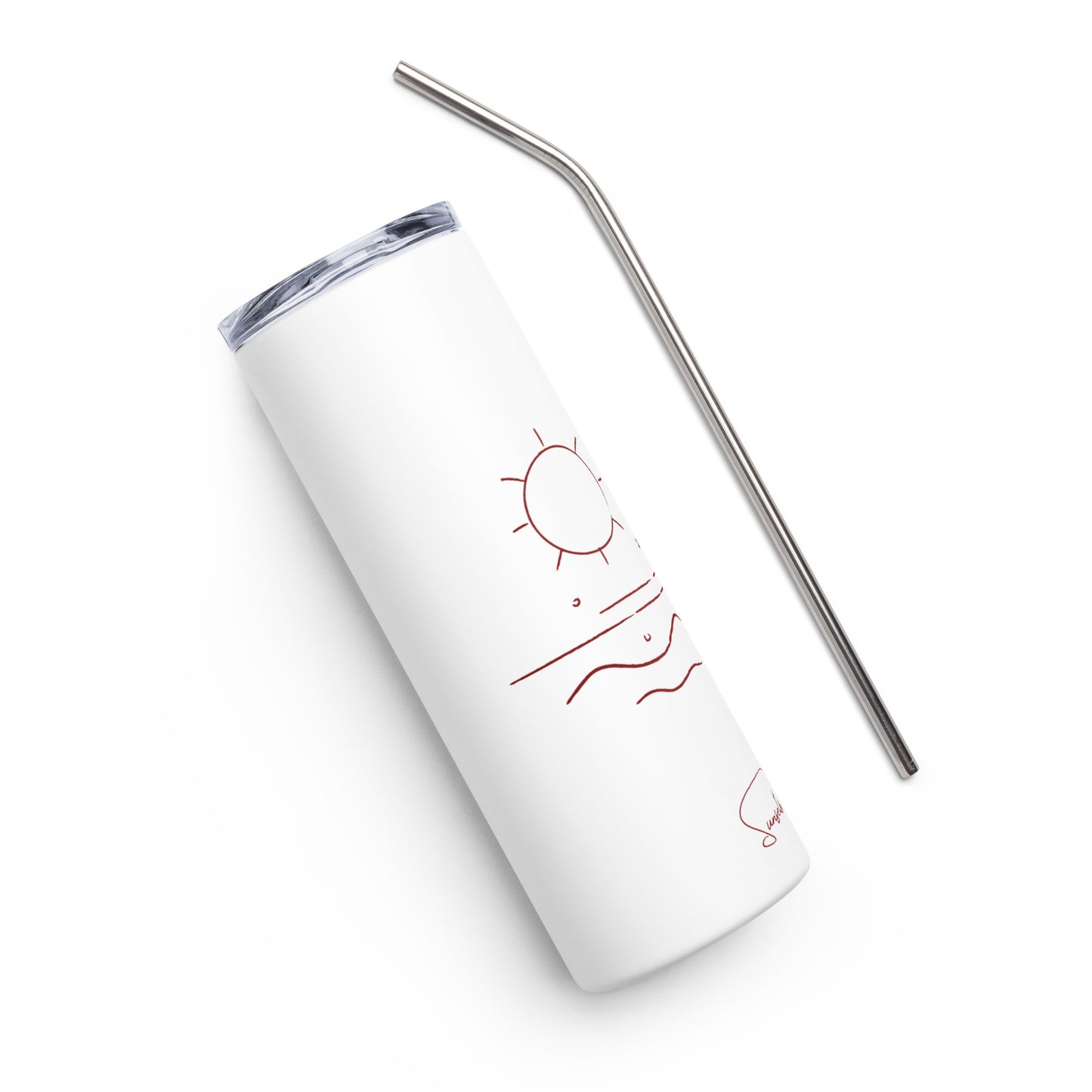 Stainless Steel Tumbler: Sunsets > People "Gone Surfin'"