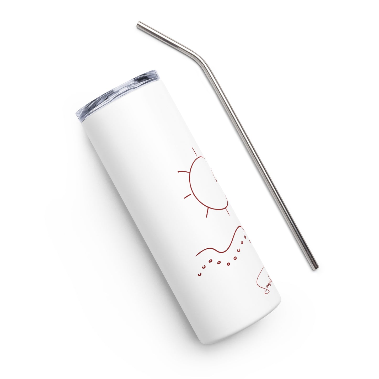 Stainless Steel Tumbler: Sunsets > People "Beach Please"