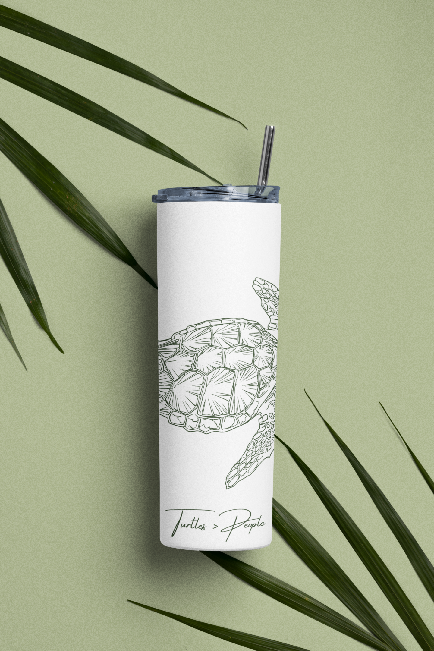 Stainless Steel Tumbler: Turtles > People